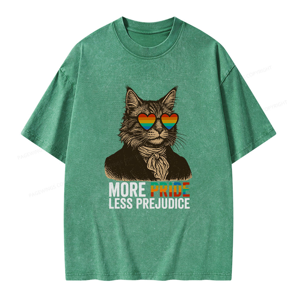 Pagewings Mr Darcy More Pride Less Prejudice Unisex Washed T-shirt