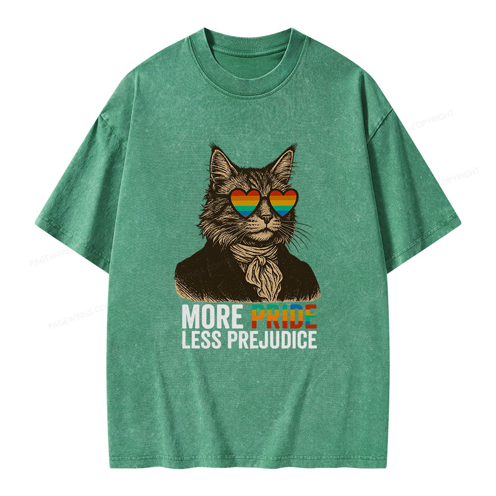 Pagewings Mr Darcy More Pride Less Prejudice Unisex Washed T-shirt