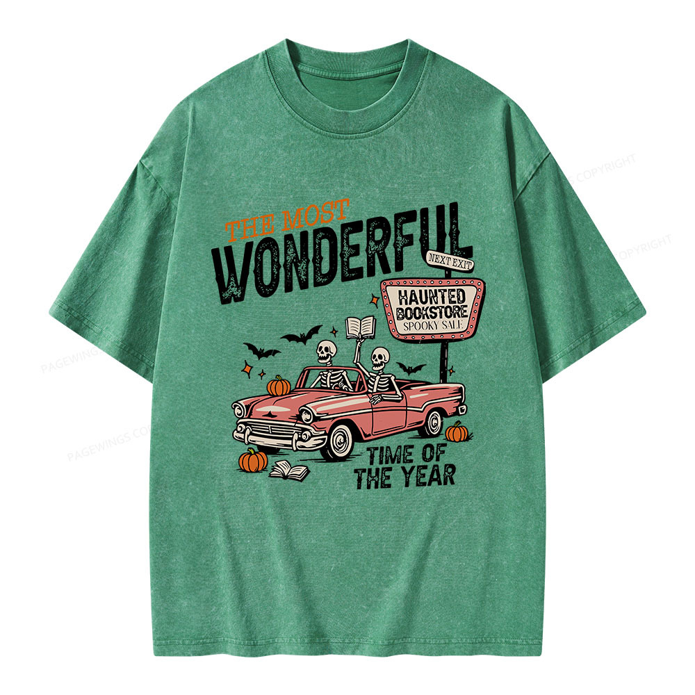 Pagewings The Most Wonderful Unisex Washed T-shirt