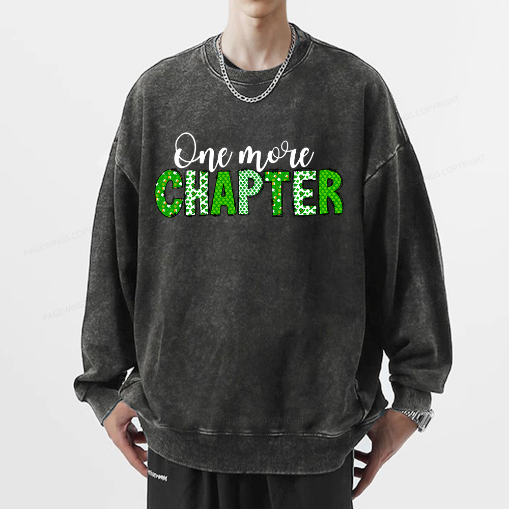 Pagewing Book Lovers St Pattys Day Shirt Unisex Washed Sweatshirt