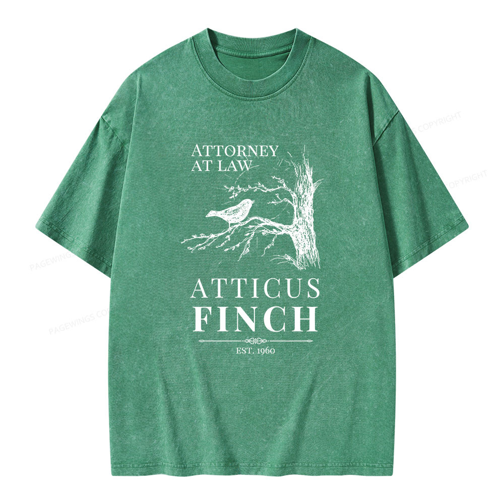 Pagewings To Kill a Mockingbird Lee Unisex Washed T-shirt