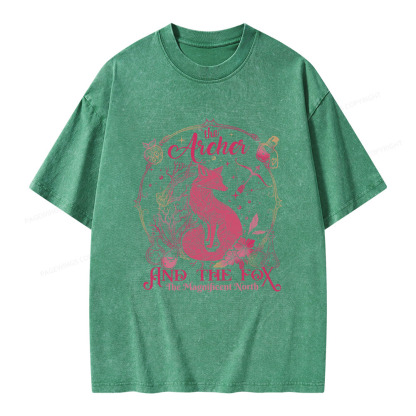 Pagewings The Magnificent North Unisex Washed T-shirt