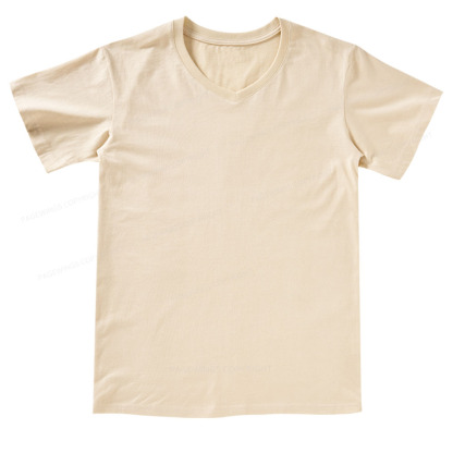 Pagewings Comfortable Solid Color V-neck T-shirt