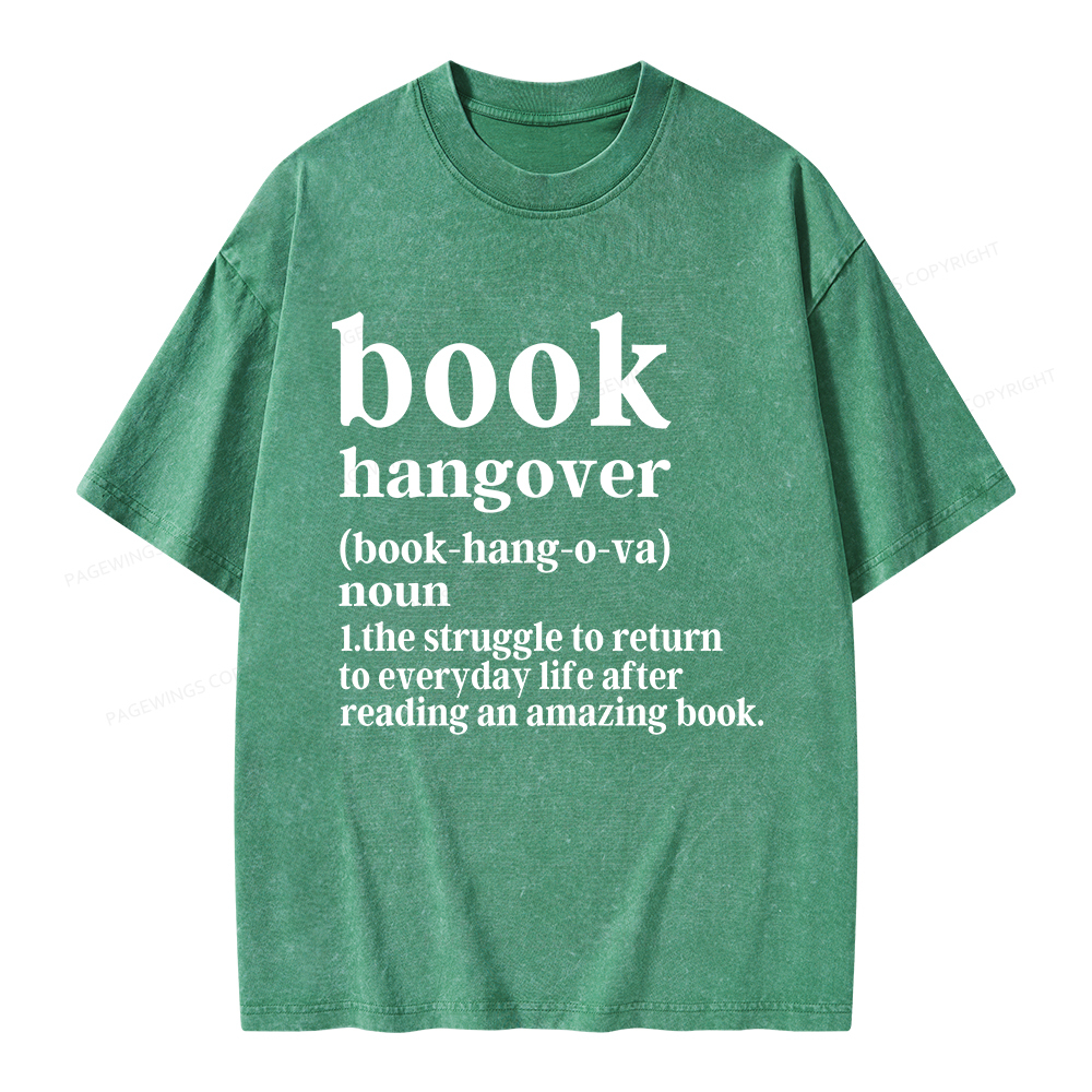 Pagewings Book Hangover Unisex Washed T-shirt