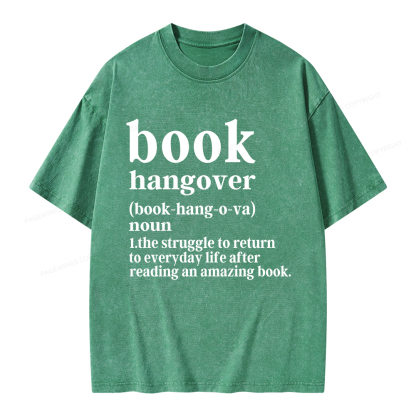 Pagewings Book Hangover Unisex Washed T-shirt