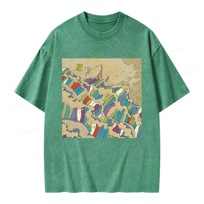 Pagewings Good Book Unisex Washed T-shirt