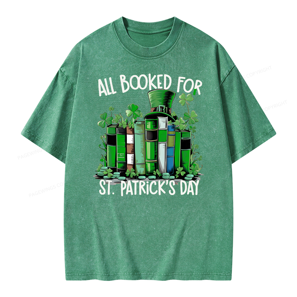 Pagewing Bookish Shirt,Funny Book Lover Shirt Unisex Washed T-shirt