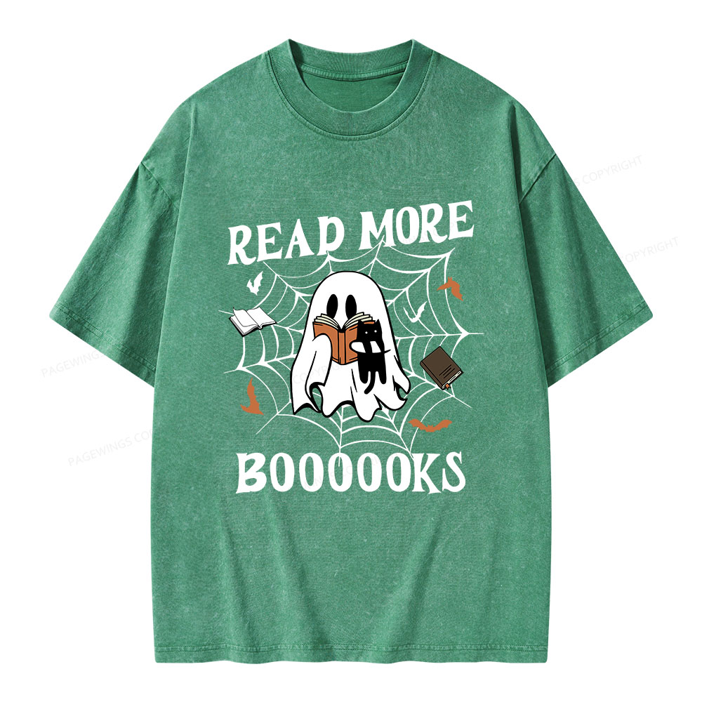 Pagewings Read More Boooooks Unisex Washed T-shirt