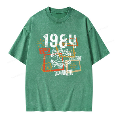 Pagewings 1984 Orwell Unisex Washed T-shirt