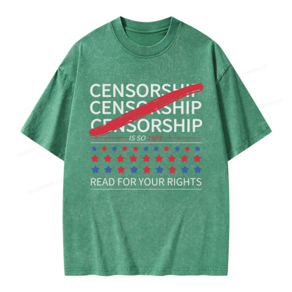 Pagewings Censorship Is So 1984 Unisex Washed T-shirt