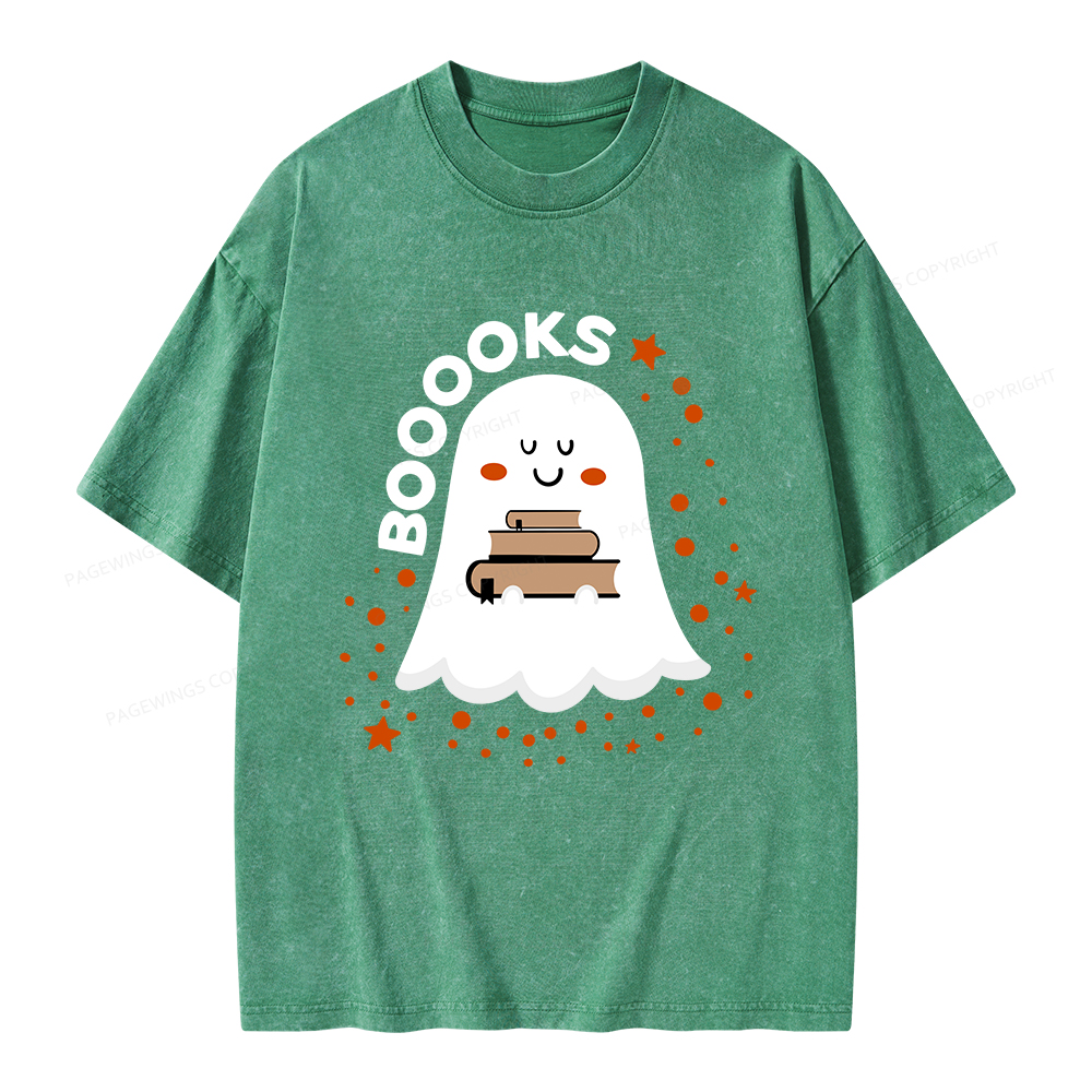 Pagewings Booooks Unisex Washed T-shirt