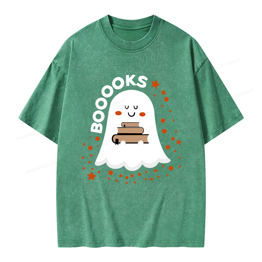 Pagewings Booooks Unisex Washed T-shirt
