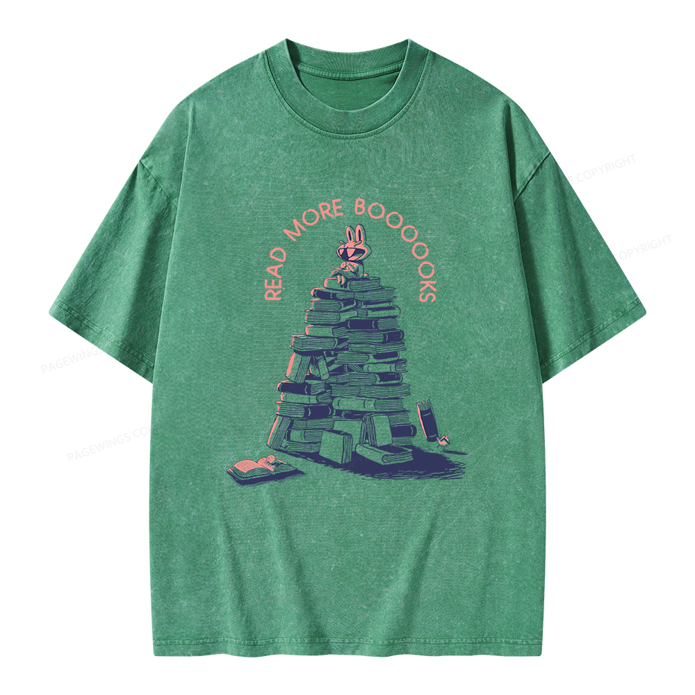 Pagewings Read More Boooooks Unisex Washed T-shirt