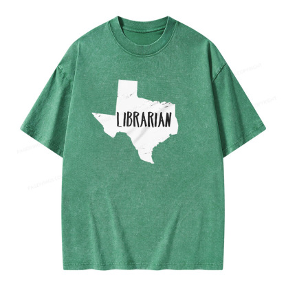 Pagewings Gift for Librarian  Unisex Washed T-shirt