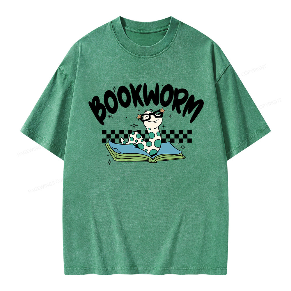 Pagewings Bookworm Unisex Washed T-shirt