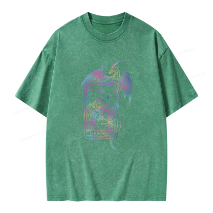Pagewings Lost In Fantasy Unisex Washed T-shirt