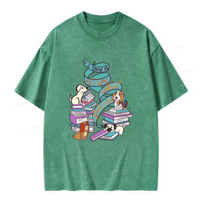 Pagewings A House Is Not A Home Without Beagle Dogs Unisex Washed T-shirt