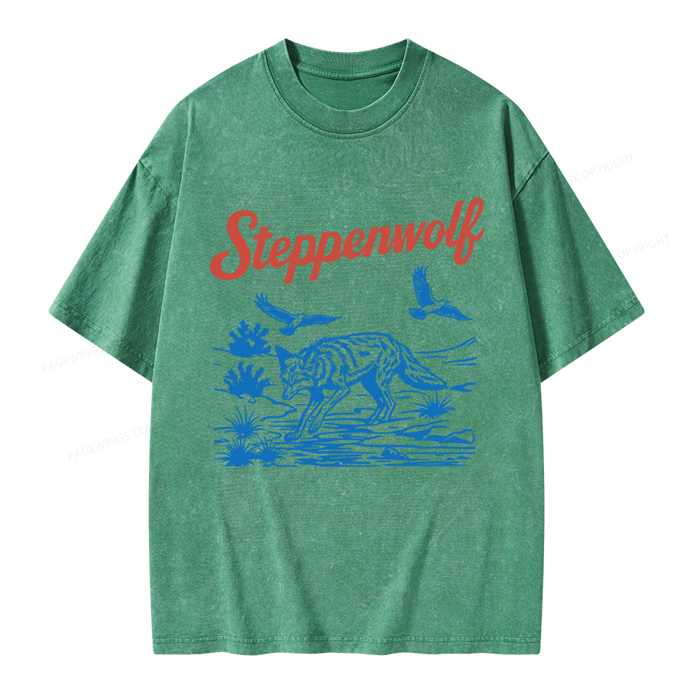 Pagewings Steppenwolf Unisex Washed T-shirt