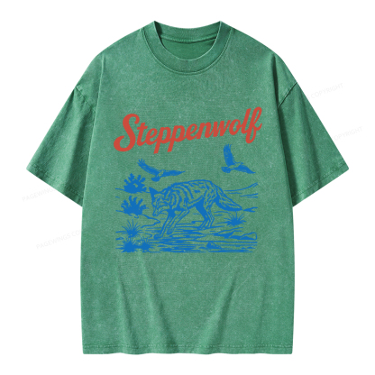 Pagewings Steppenwolf Unisex Washed T-shirt
