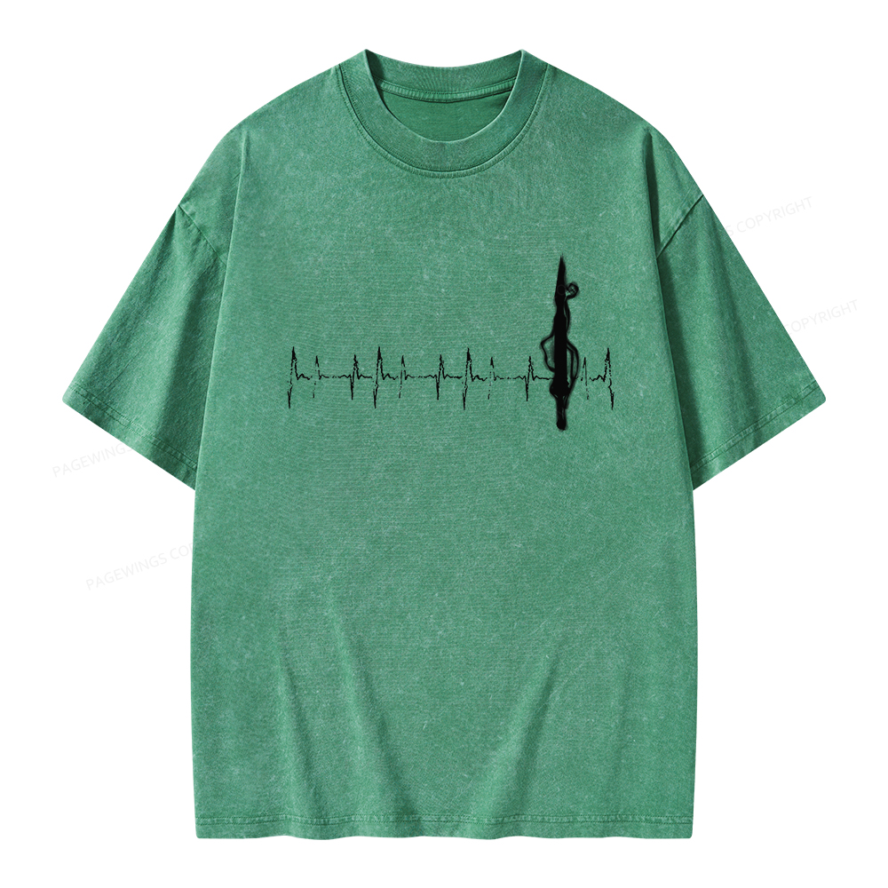 Pagewings Ten Heartbeats Stormlight Unisex Washed T-shirt