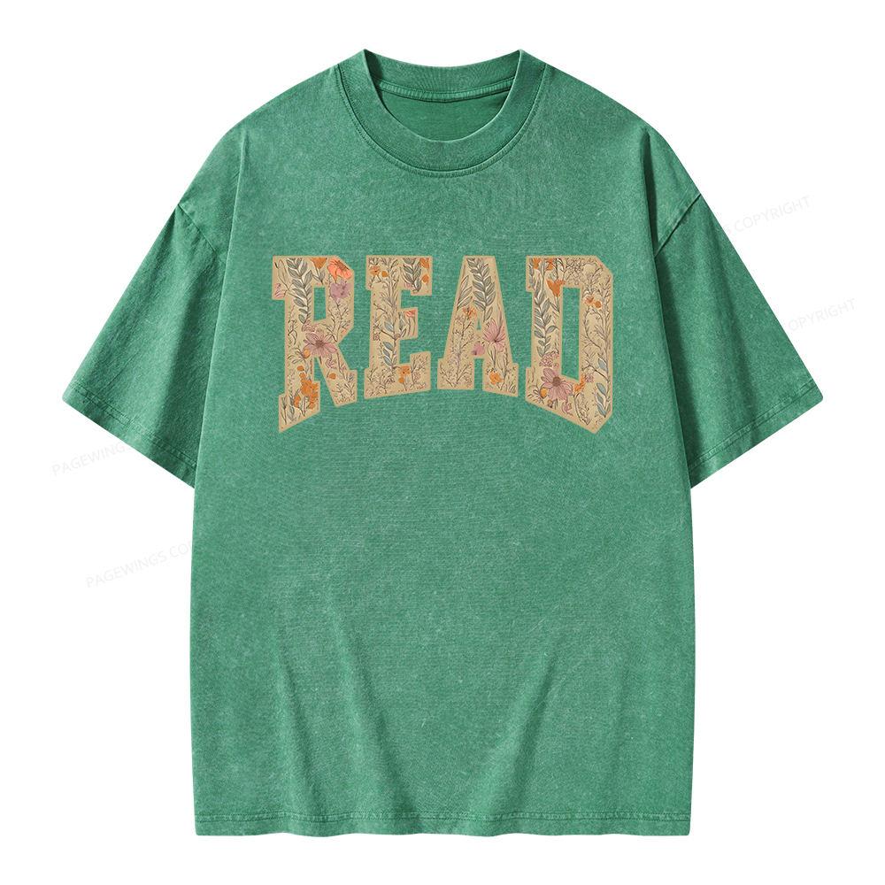 Pagewings Read  Unisex Washed T-shirt