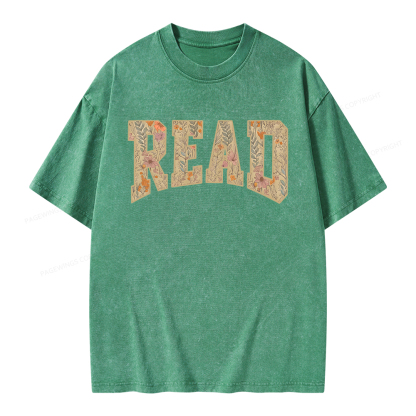 Pagewings Read  Unisex Washed T-shirt