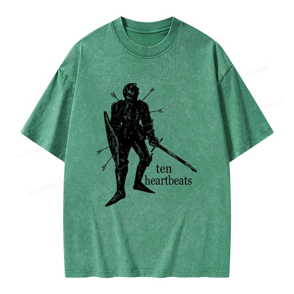 Pagewings Ten Heartbeats Unisex Washed T-shirt
