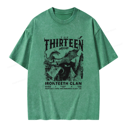 Pagewings The Thirteen Unisex Washed T-shirt
