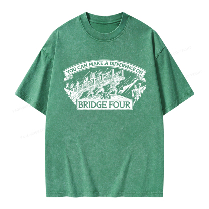 Pagewings Bridge Four Unisex Washed T-shirt