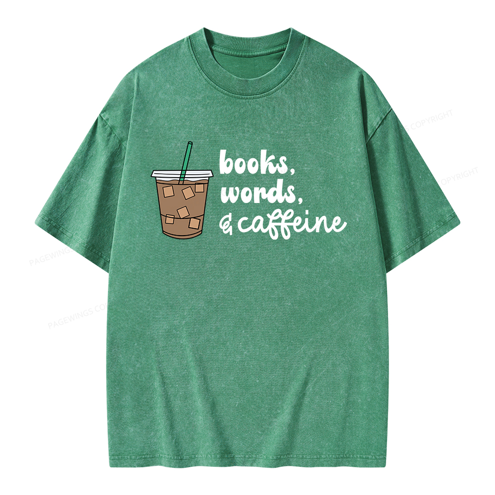 Pagewings Phonemes Graphemes Caffeine Unisex Washed T-shirt