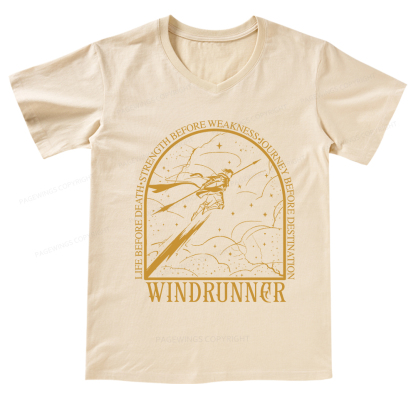Pagewings Windrunner V-neck T-shirt