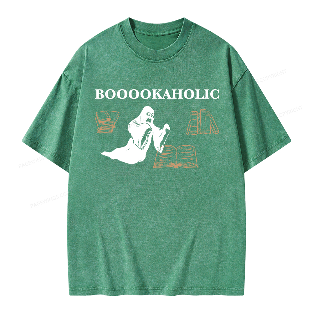 Pagewings Booookaholic Unisex Washed T-shirt