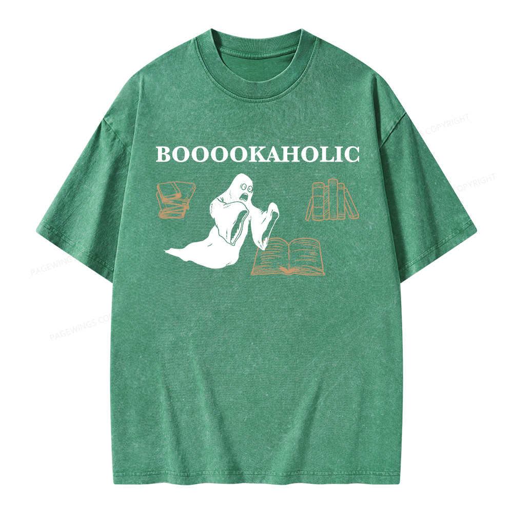 Pagewings Booookaholic Unisex Washed T-shirt
