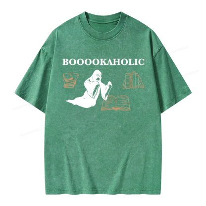 Pagewings Booookaholic Unisex Washed T-shirt