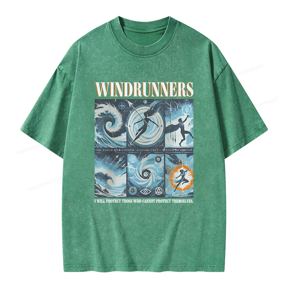 Pagewings Windrunners Unisex Washed T-shirt