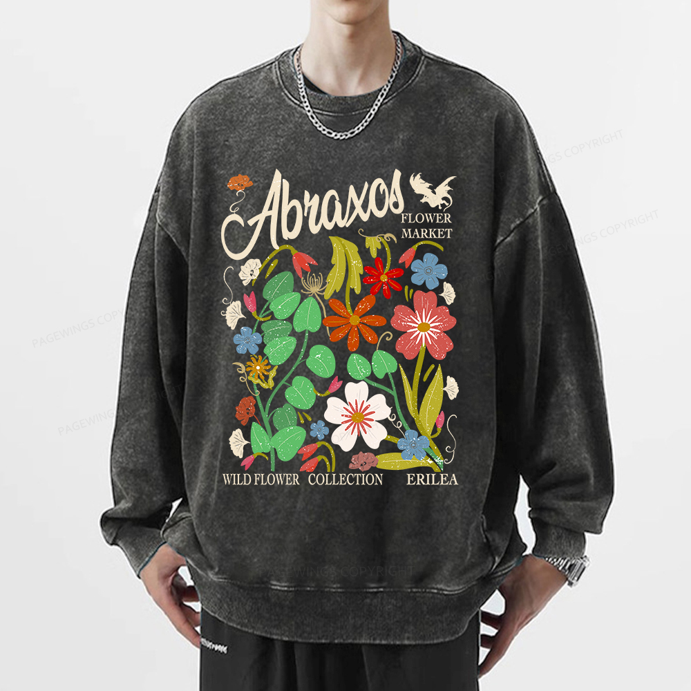 Pagewings Abraxos Unisex Washed Sweatshirt