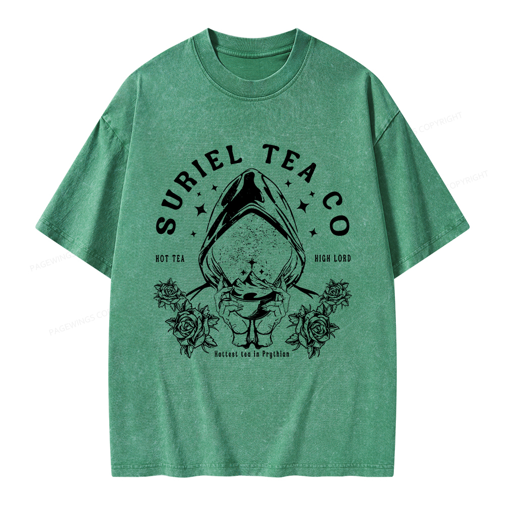 Pagewings Suriel Tea Co Unisex Washed T-shirt
