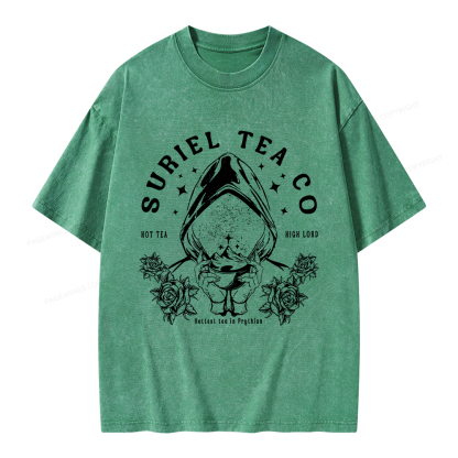Pagewings Suriel Tea Co Unisex Washed T-shirt