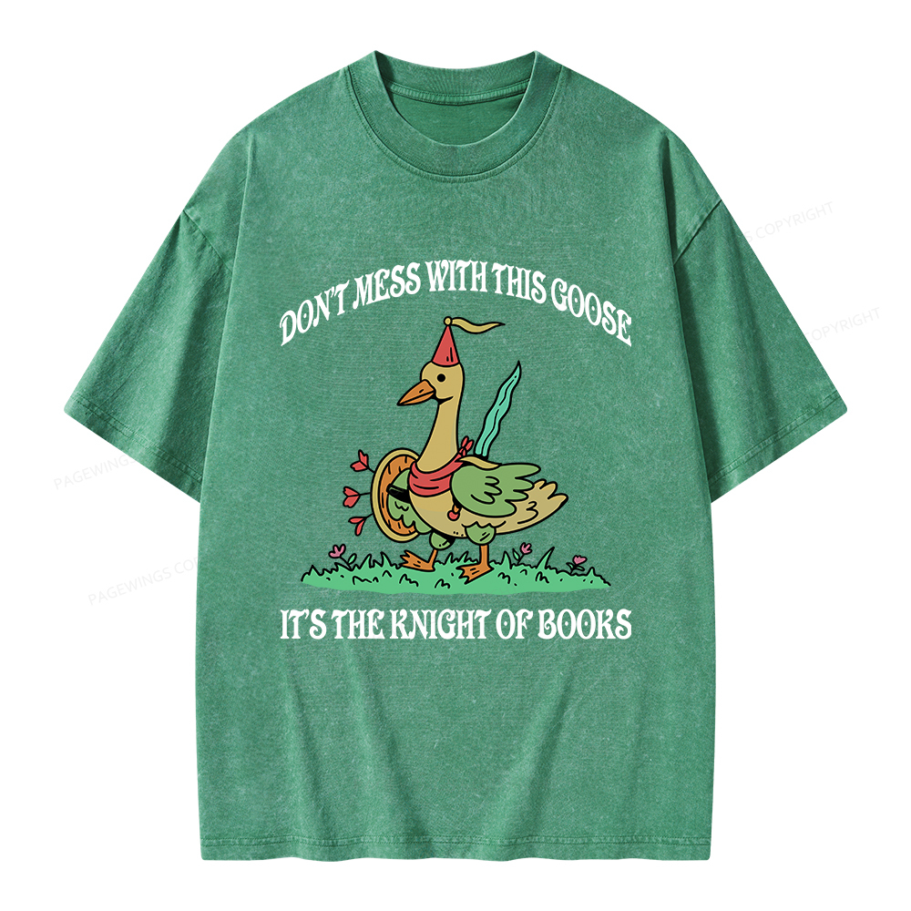 Pagewings It’s The Knight Of Books Unisex Washed T-shirt