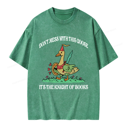 Pagewings It’s The Knight Of Books Unisex Washed T-shirt