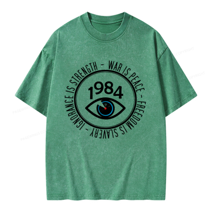 Pagewings War Is Peace Unisex Washed T-shirt