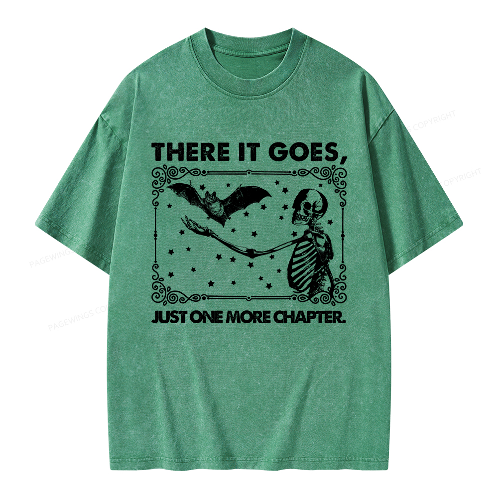 Pagewings There It Goes Just One More Chapter Unisex Washed T-shirt
