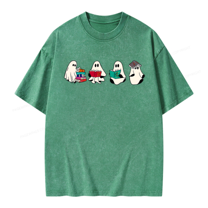 Pagewings Acotar Ghost Unisex Washed T-shirt