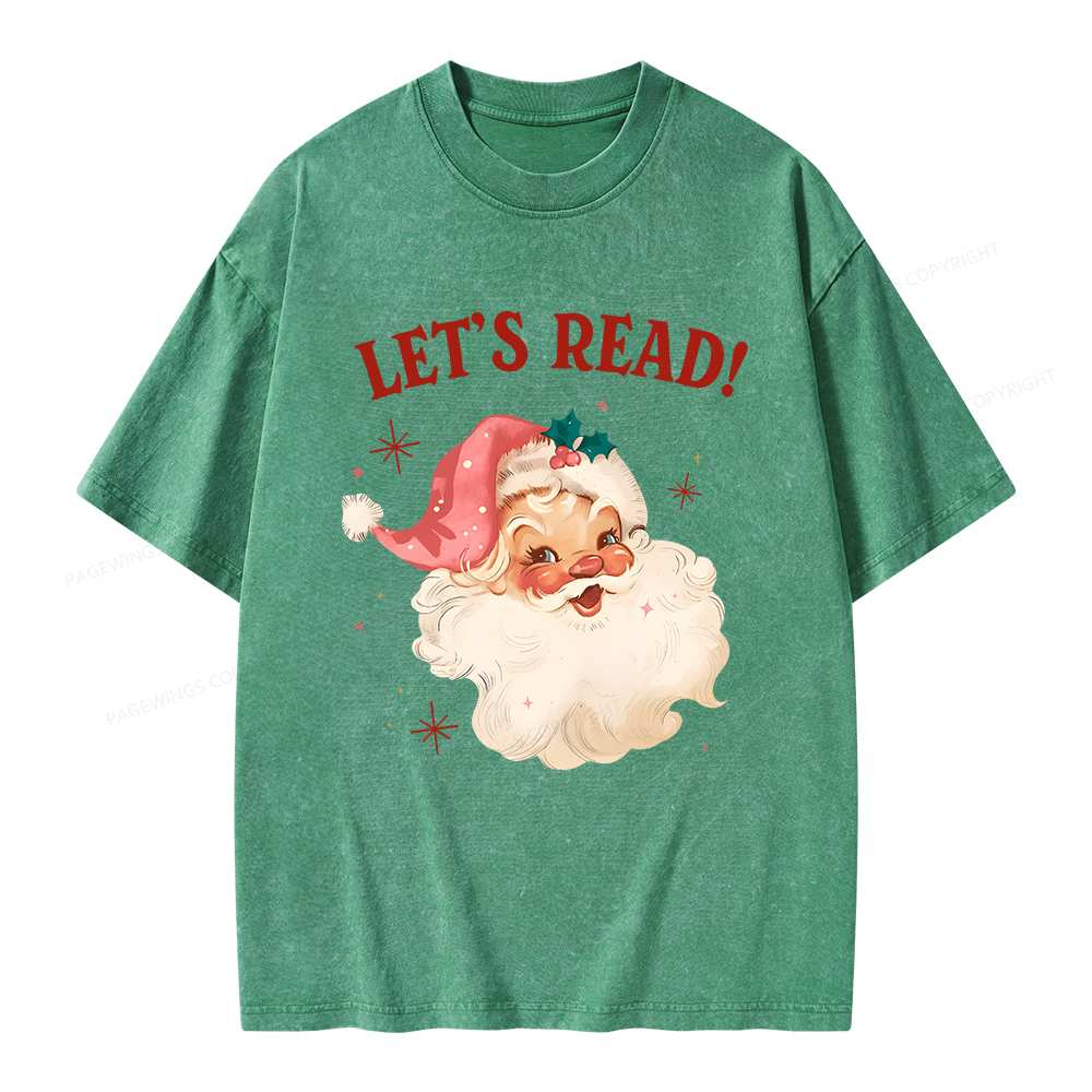 Pagewings Let’s Read Unisex Washed T-shirt