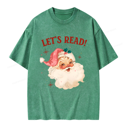 Pagewings Let’s Read Unisex Washed T-shirt