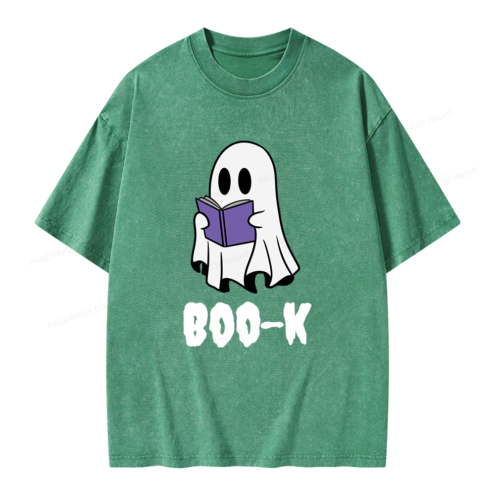 Pagewings Boo-K Unisex Washed T-shirt