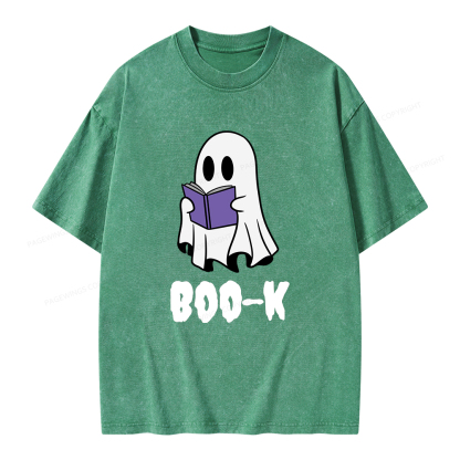 Pagewings Boo-K Unisex Washed T-shirt