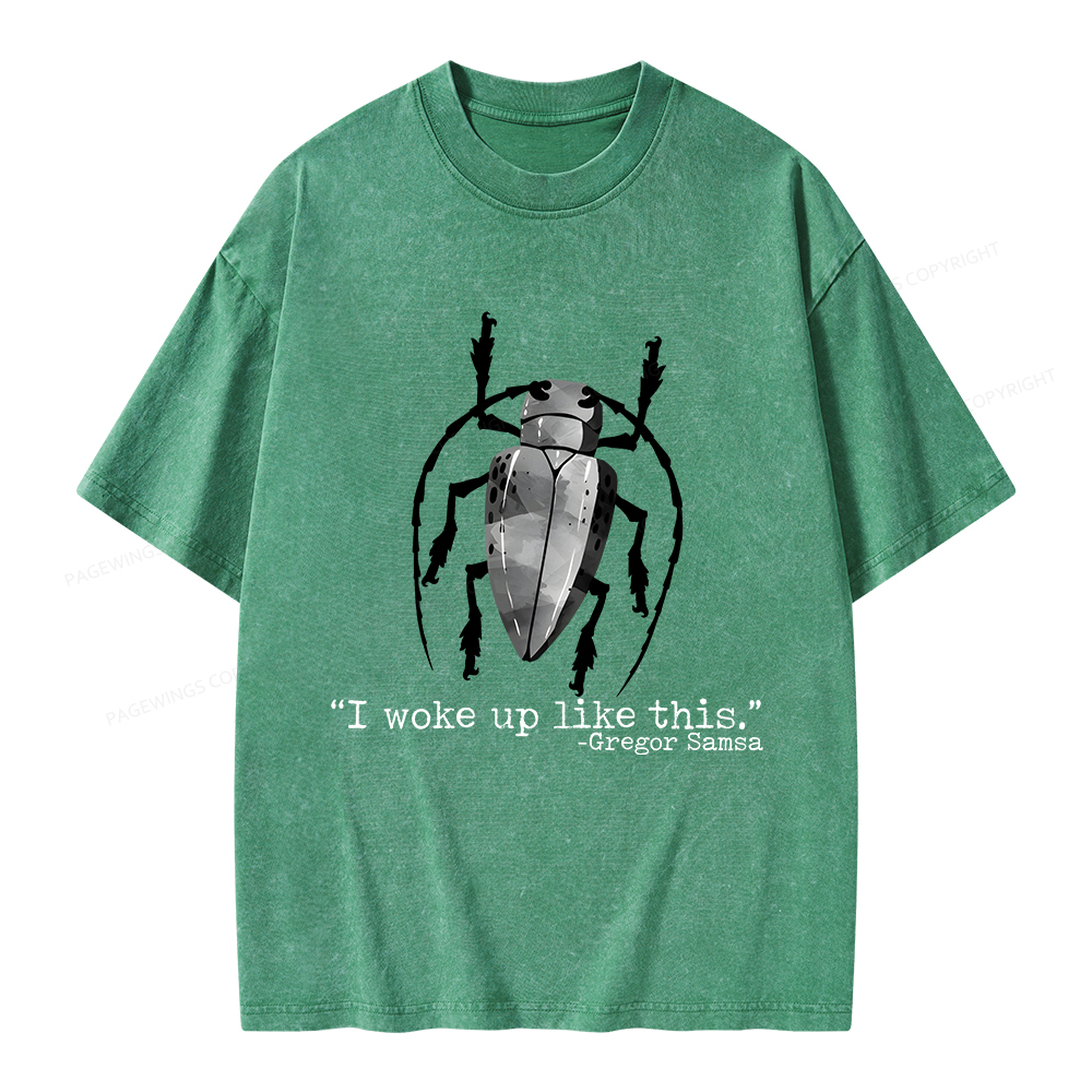 Pagewings I Woke Up Like This Unisex Washed T-shirt
