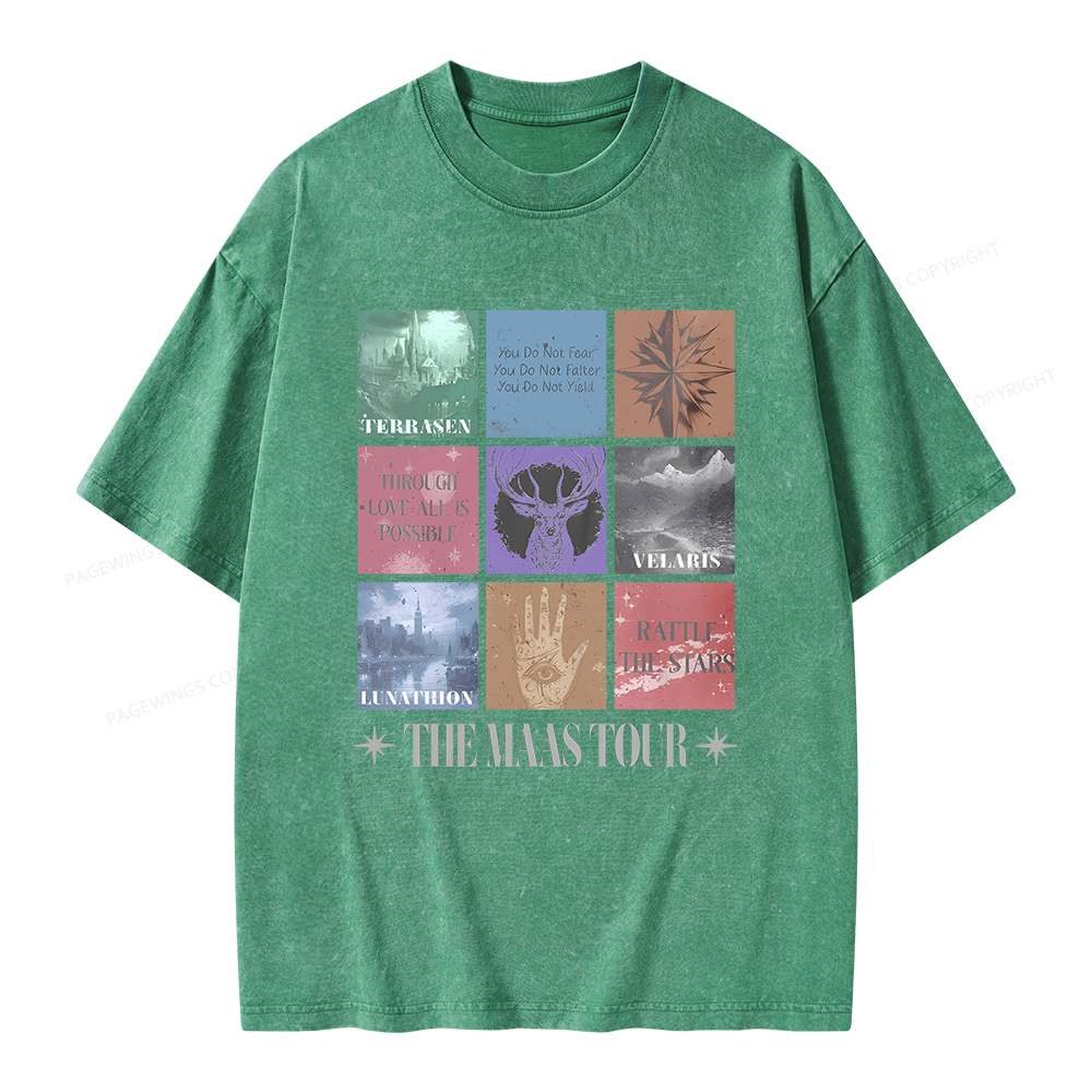 Pagewings The Maas Tour Unisex Washed T-shirt