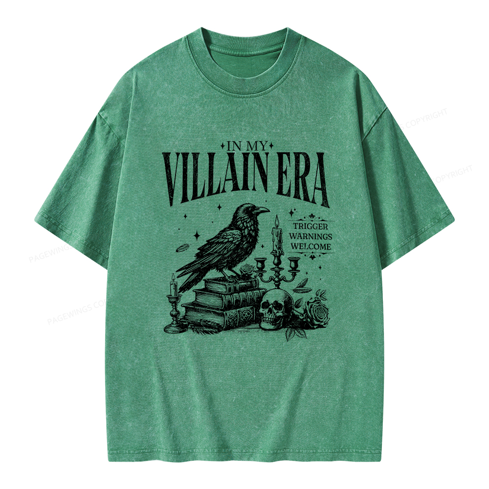 Pagewings Villain Era Unisex Washed T-shirt